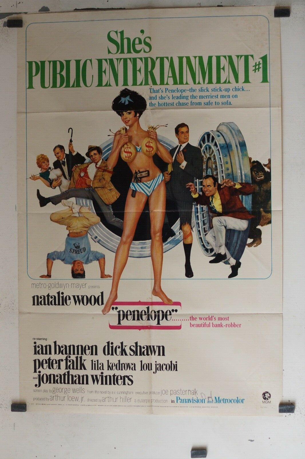 PENELOPE, MOVIE POSTER ORIGINAL (69x103), Nathalie Wood, Ian Bannen