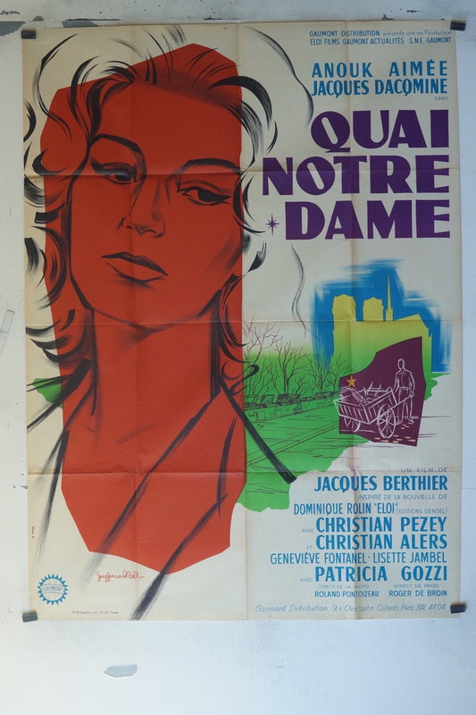 QUAI NOTRE DAME (1961) 120x160 ANOUK JACQUES, AIMÉE DACOMINE