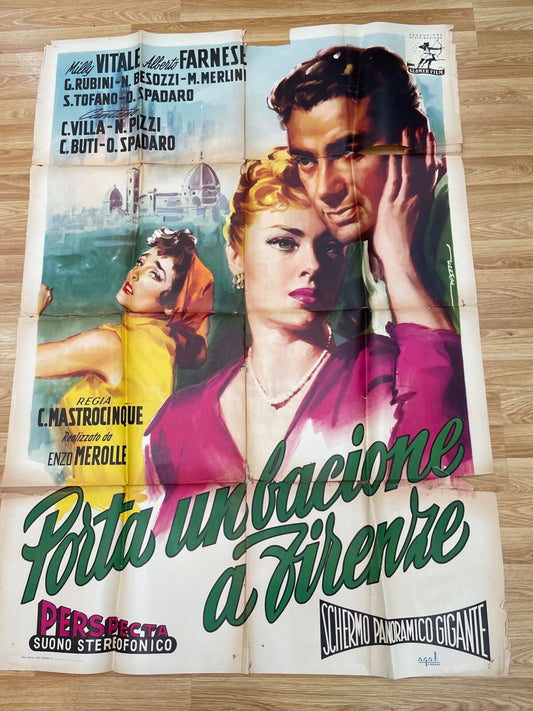 PORTA UN BACIONE A FIRENZE MOVIE POSTER ORIGINAL120x160 MILLY VITALE, ALBERTO