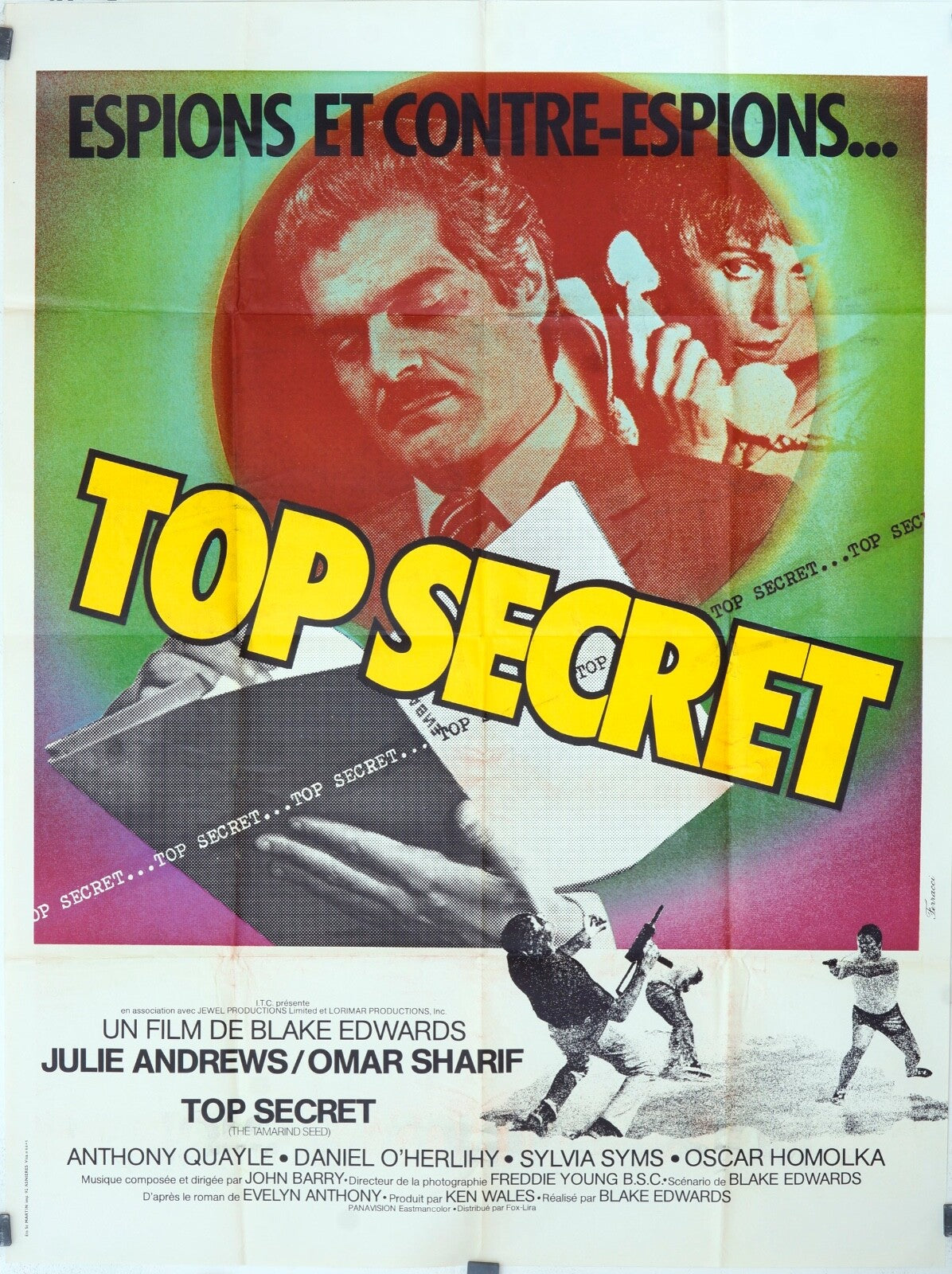 TOP SECRET  ORIGINAL POSTER 120x160  JULIE ANDREWS