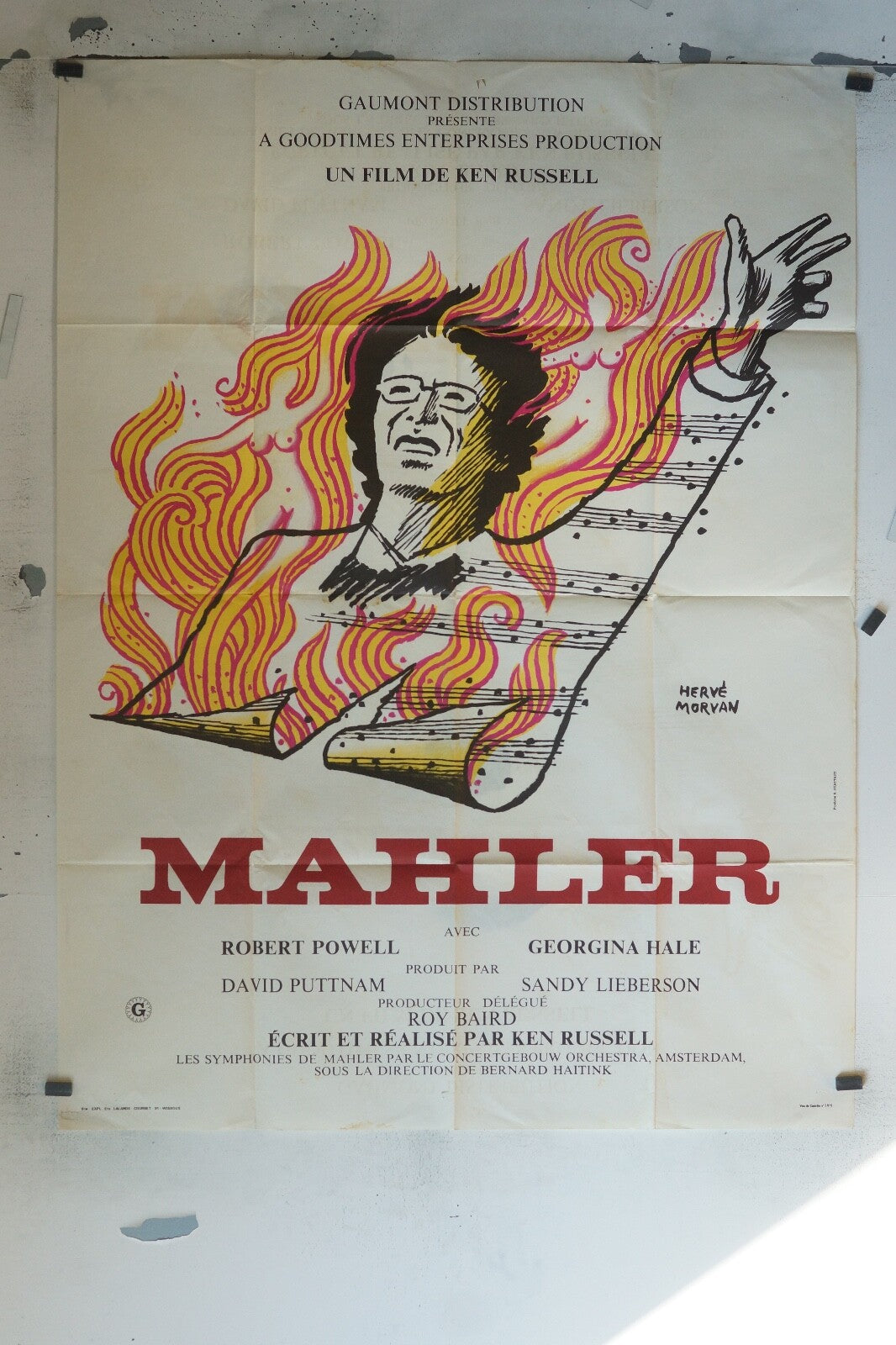 MAHLER MOVIE POSTER ORIGINAL 120x160 DIANE ROSS