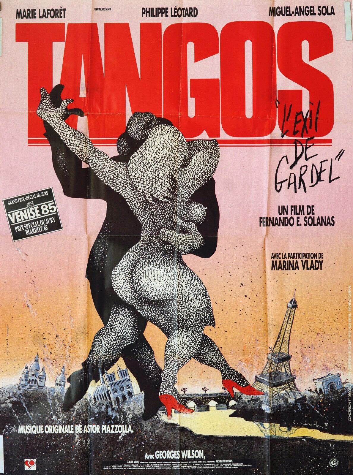 TANGOS MOVIE POSTER ORIGINAL 120x160 MARIE LAFORET