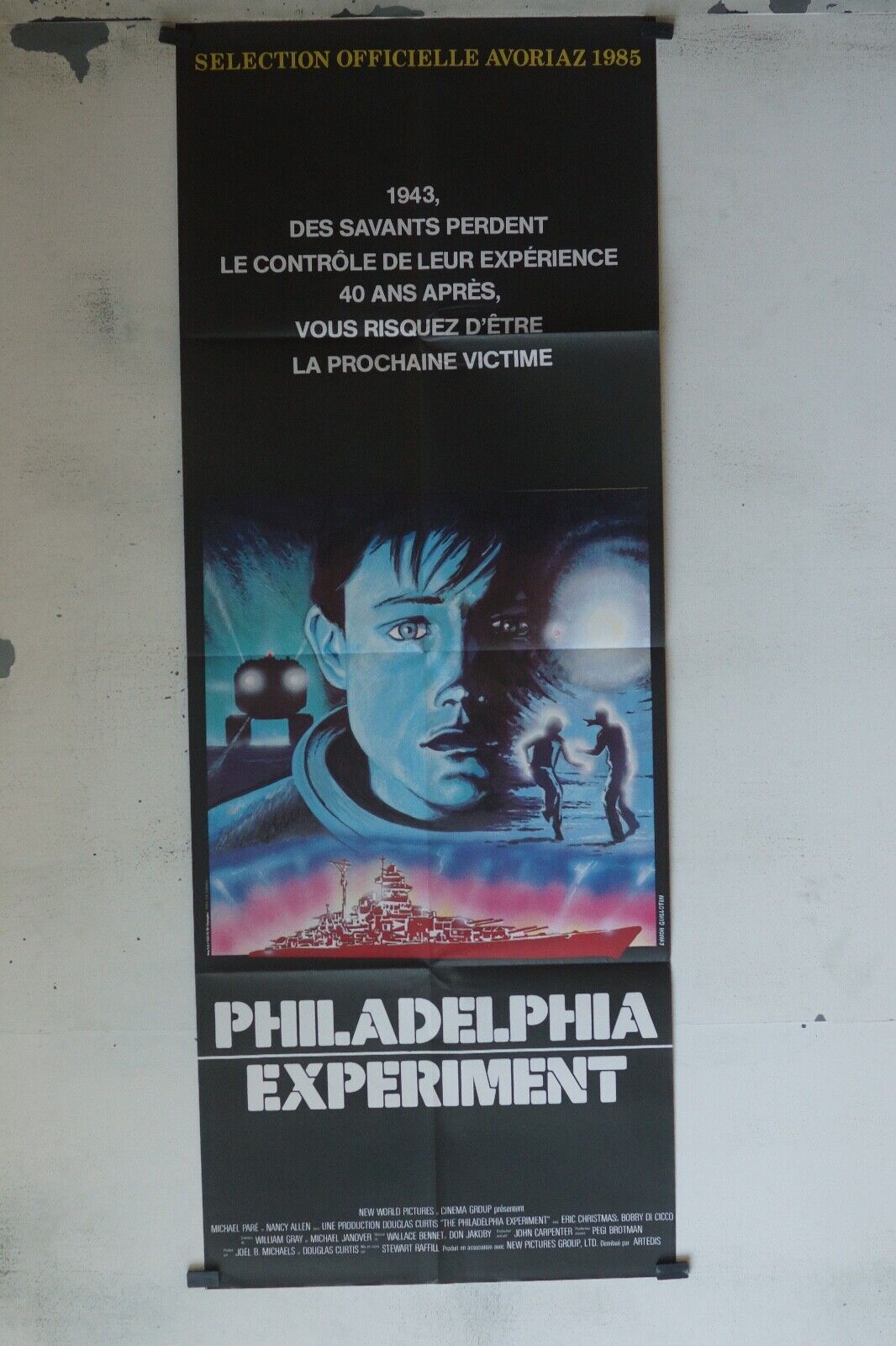 PHILADELPHIA EXPERIMENT MOVIE POSTER ORIGINAL 60x160 MICHAEL PARÉ