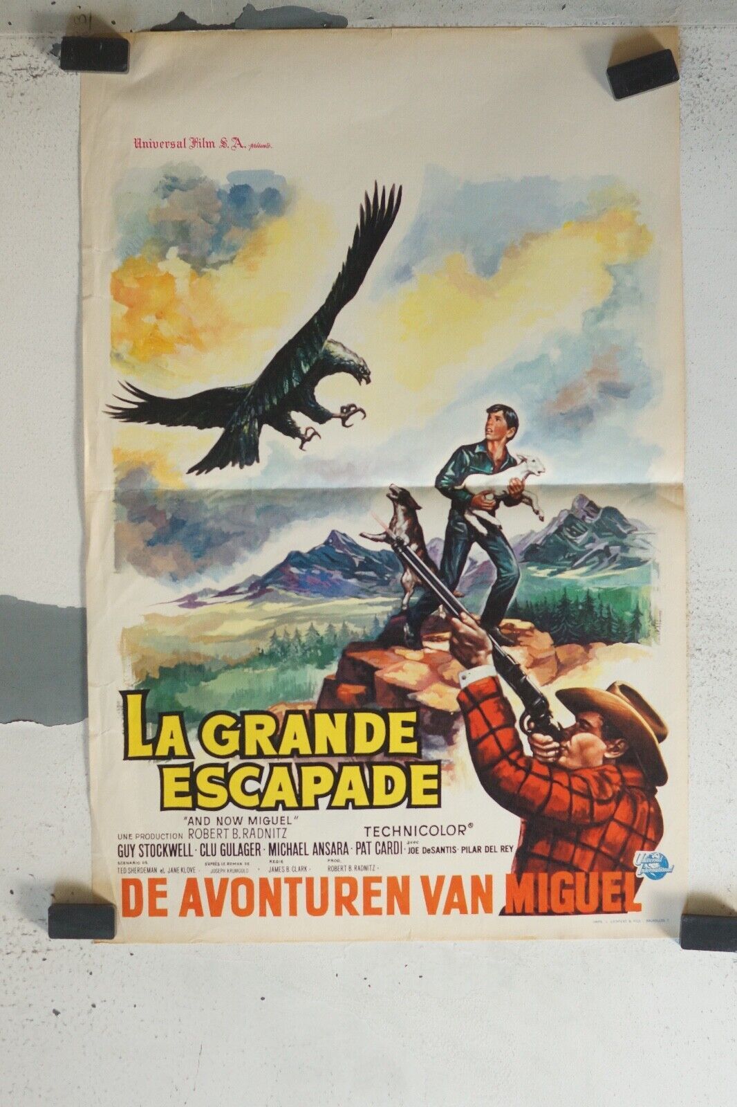 LA GRANDE ESCAPADE MOVIE POSTER ORIGINAL (55X37) GUY STOCKWELL