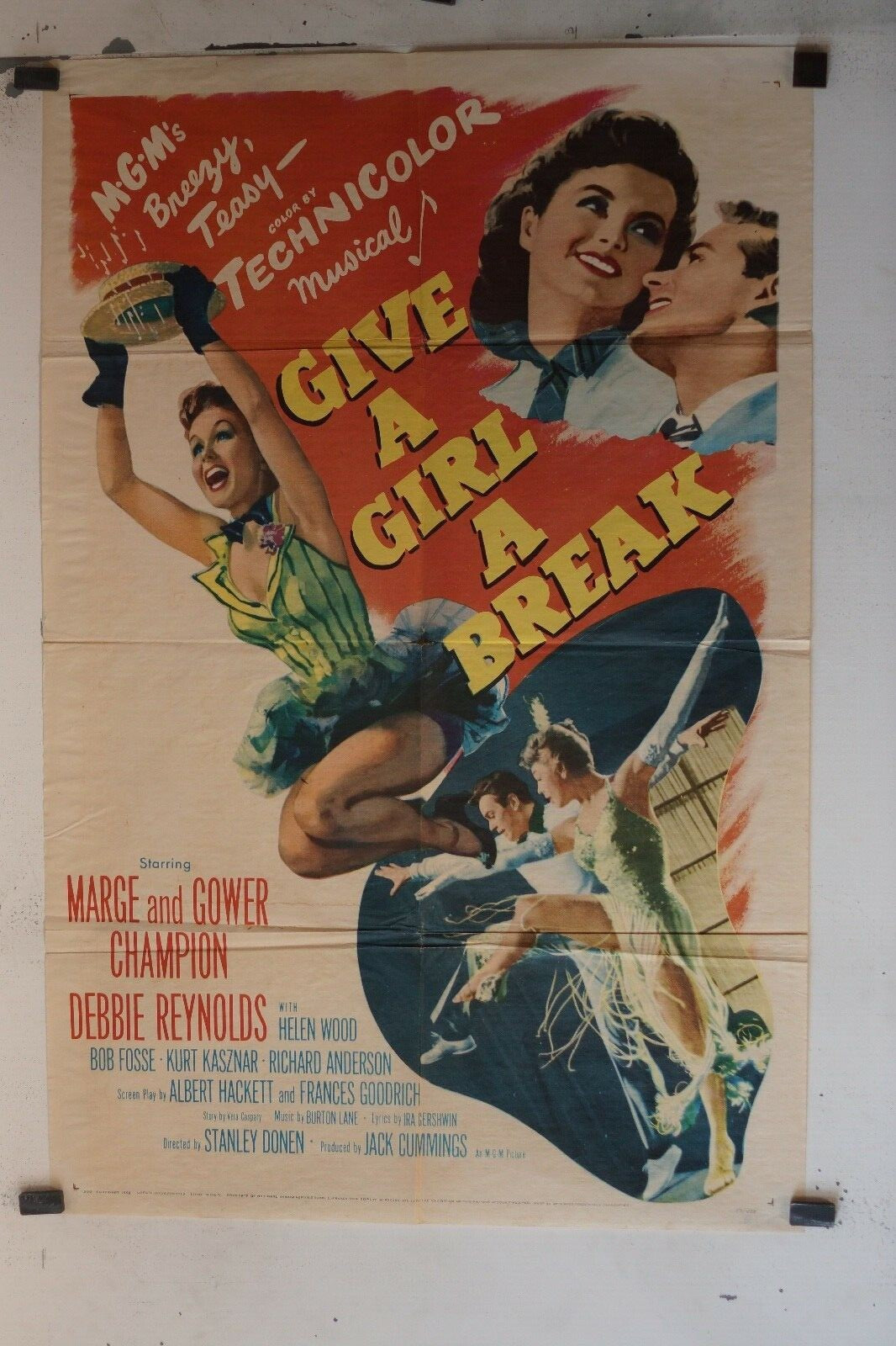 GIVE A GIRL A BREAK (MOVIE POSTER ORIGINAL) (69x103), STANLEY DONEN