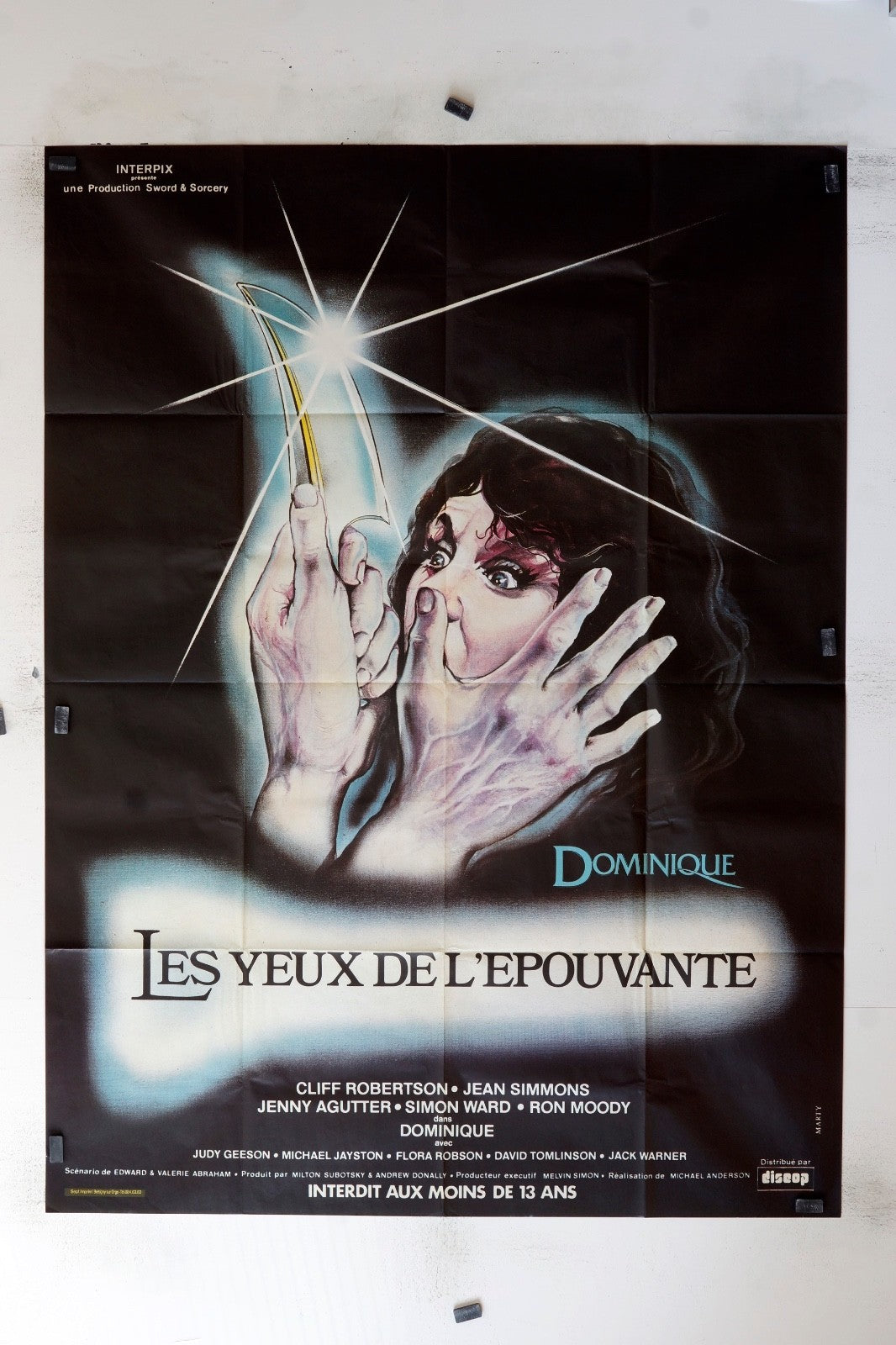 LES YEUX DE L’ÉPOUVANTE CLIFF ROBERTSON MOVIE POSTER ORIGINAL (120x160)