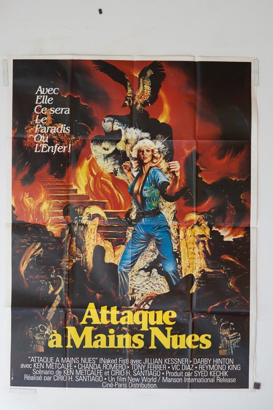 ATTAQUE A MAINS NUES MOVIE POSTER ORIGINAL 120x160 JOANNA PACULA
