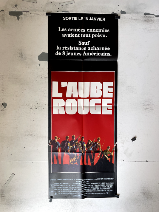 L’AUBE ROUGE MOVIE POSTER ORIGINAL 60x160 PATRICK SWAYZE