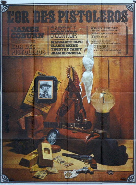 L’OR DES PISTELEROS ORIGINAL MOVIE POSTER 120x160 JAMES COBURN