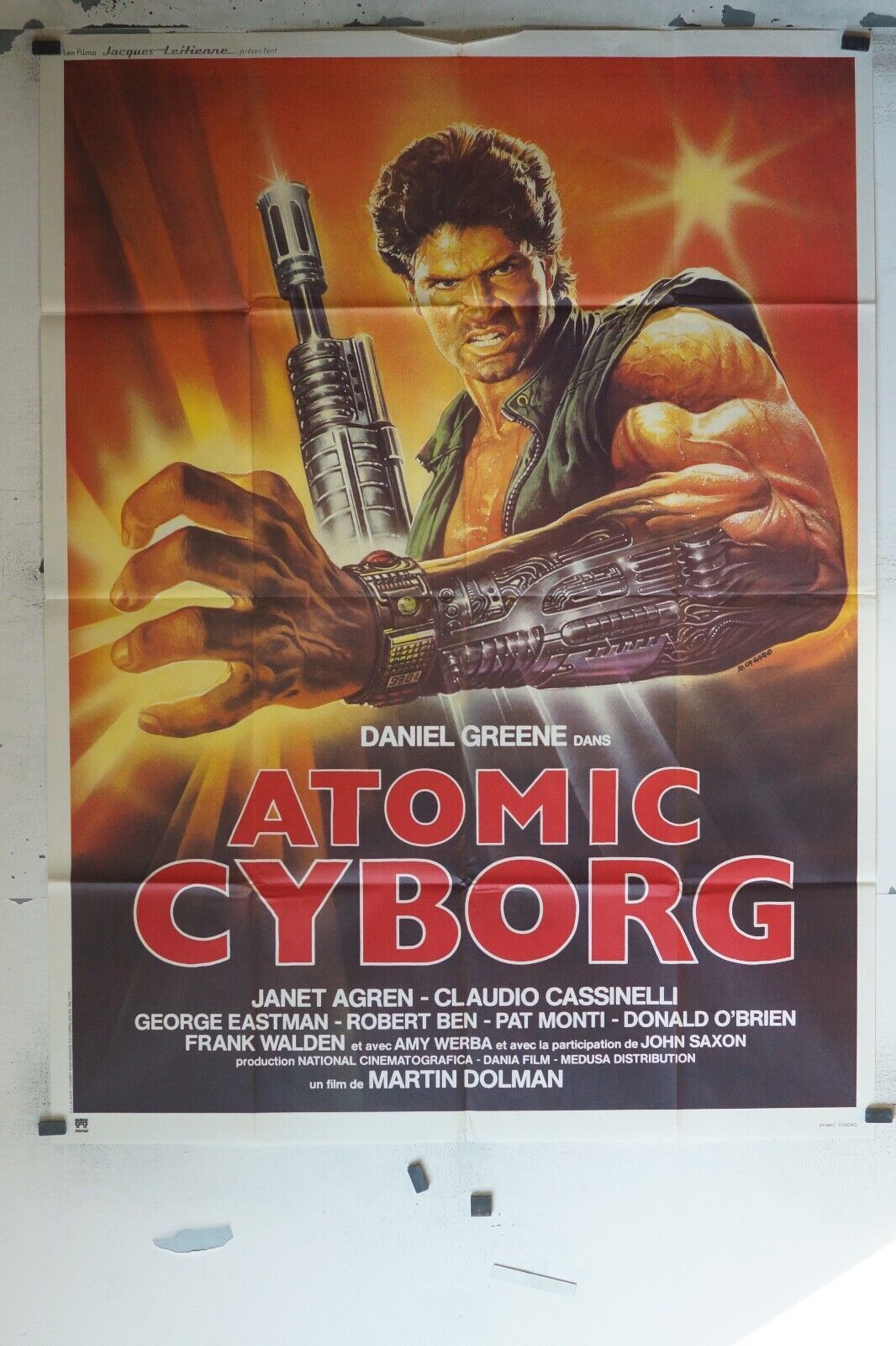 ATOMIC CYBORG MOVIE POSTER ORIGINAL 120x160 JANET AGREN