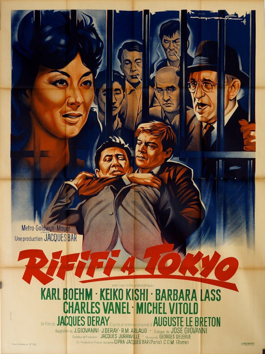 RIFIFI A TOKYO MOVIE POSTER ORIGINAL 120x160 KARL BOEHM
