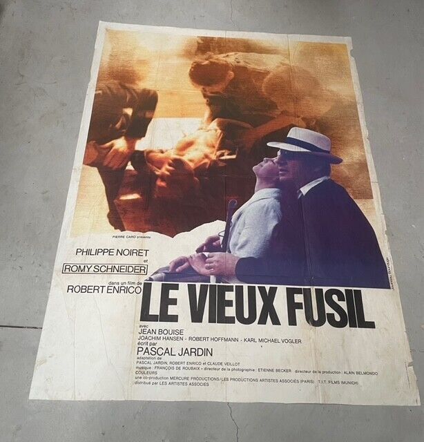LE VIEUX FUSIL, ROMY SCHNEIDER, MOVIE POSTER ORIGINAL 120x160
