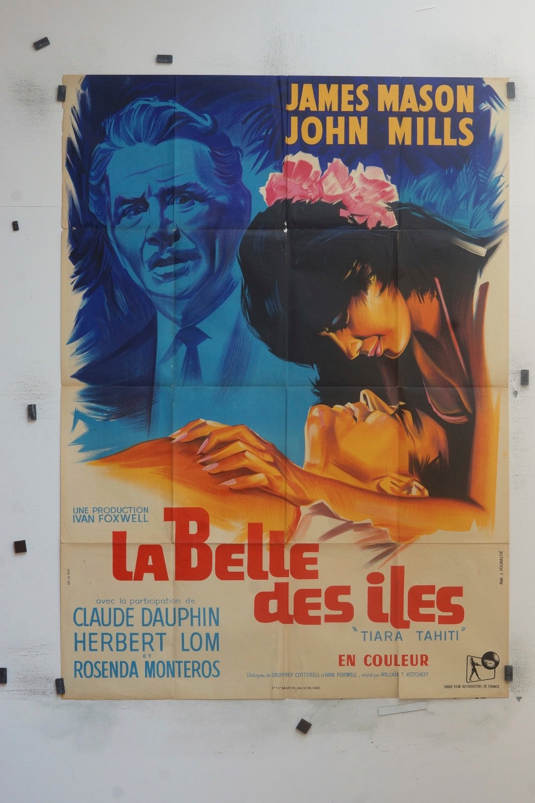 LA BELLE DES ÎLES  JAMES MASON MOVIE POSTER ORIGINAL (120X160)