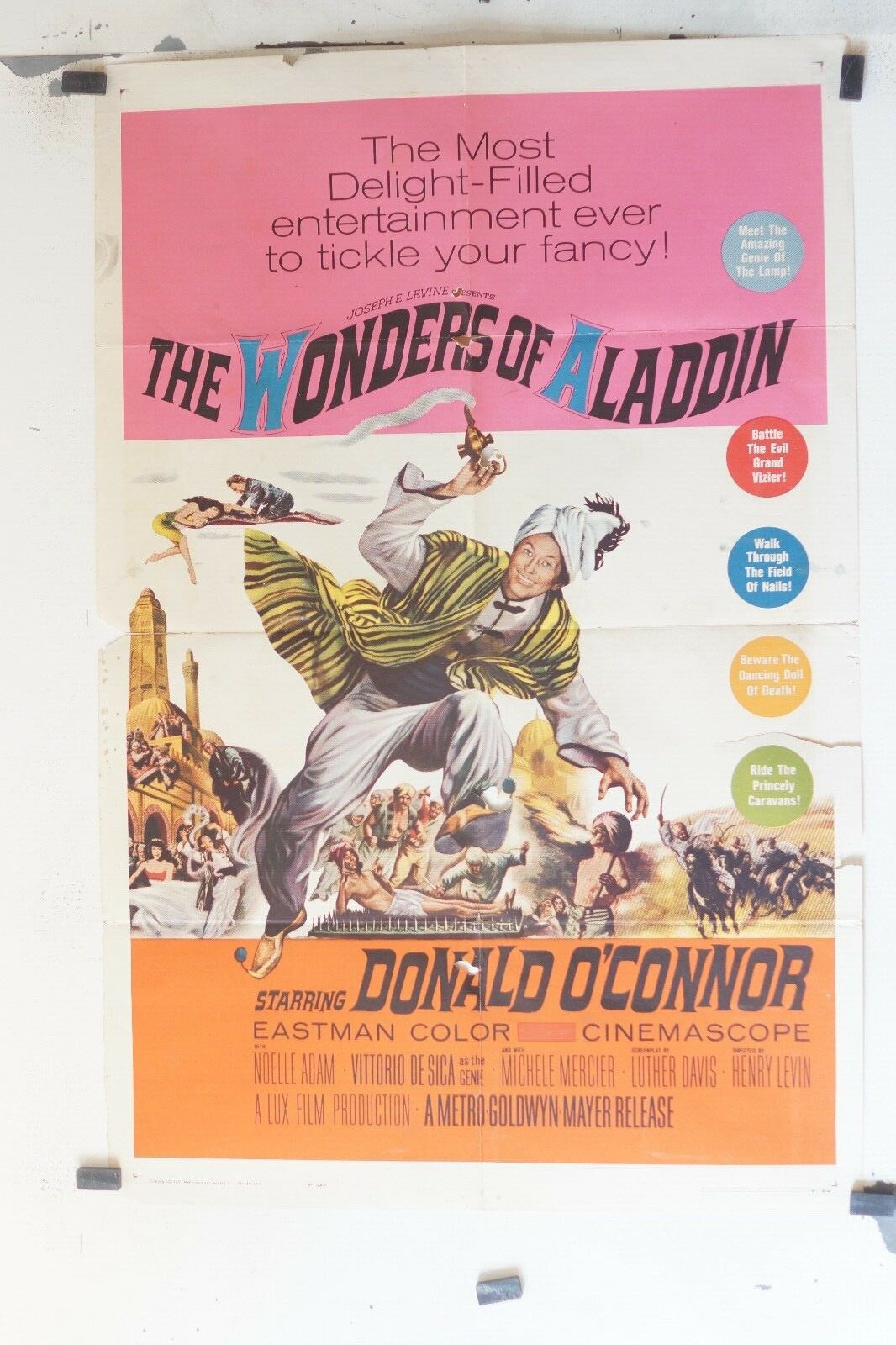  THE WONDERS OF ALADDIN ORIGINAL POSTER (69x103), Henry Levin,Donald O’Connor 