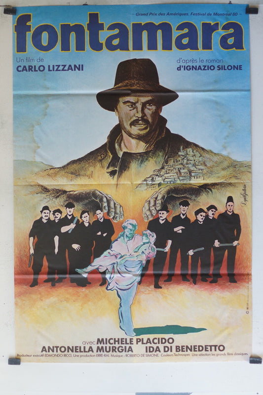 FONTAMARA MOVIE POSTER ORIGINAL (80X120), Michele Placido; Imma Piro