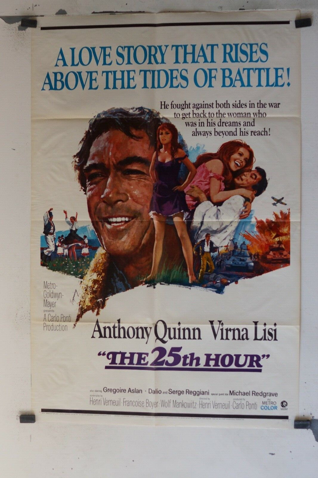  THE 25th HOUR poster ORIGINAL 69x103 Anthony Quinn