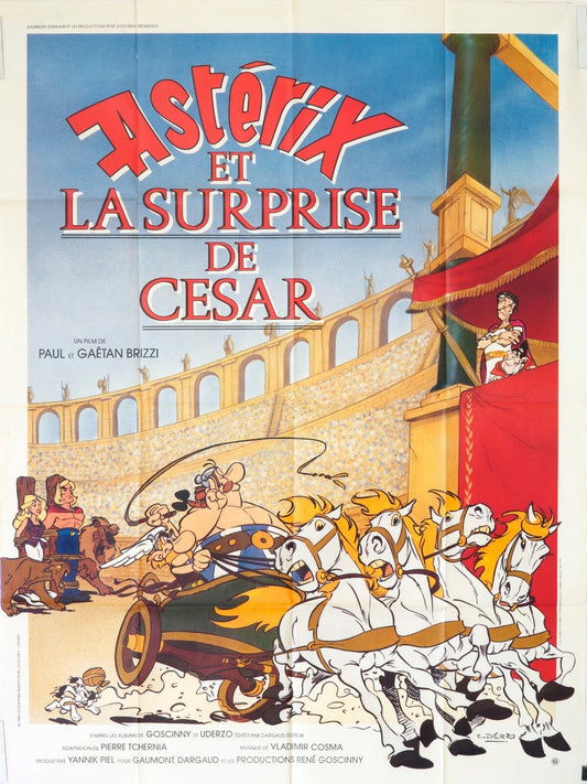 Astérix et surprise de César ORIGINAL MOVIE POSTER 120x160 Uderzo