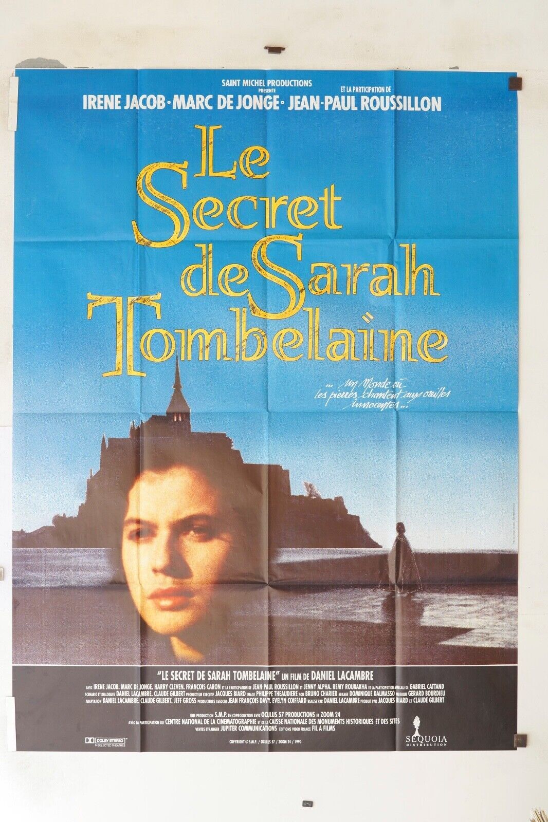 LE SECRET DE SARAH TOMBELAINE 120X160 ORIGINAL POSTER IRENE JACOB