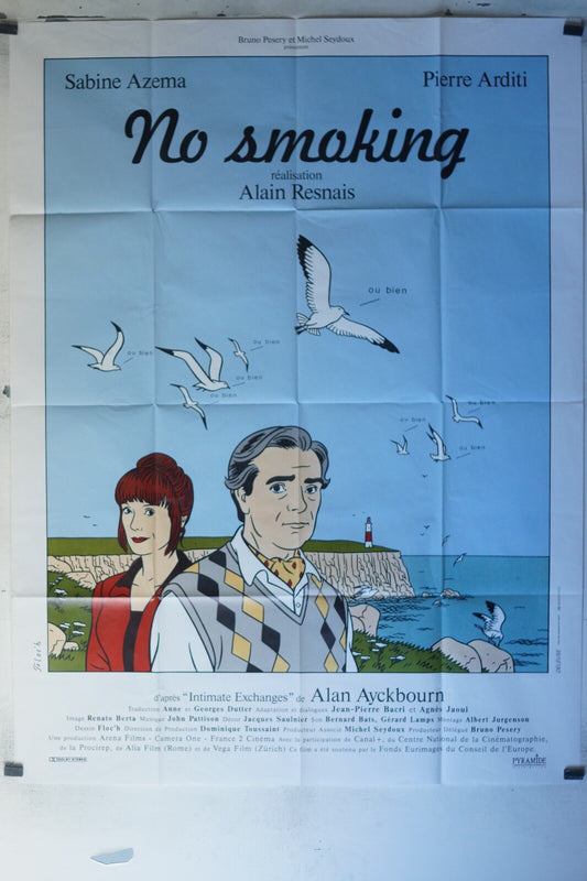 NO SMOKING ORIGINAL MOVIE POSTER 120x160 Sabine Azéma , Pierre Arditi