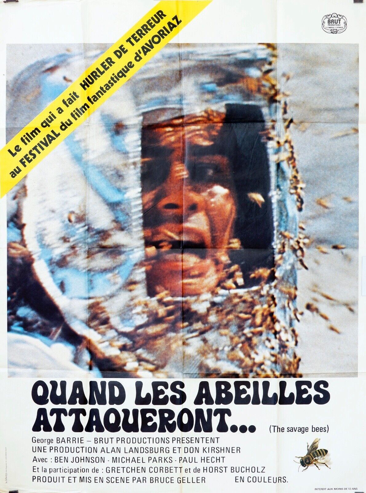 QUAND LES ABEILLES ATTAQUERONT MOVIE POSTER ORIGINAL 120x160 GEROGE BARRIE