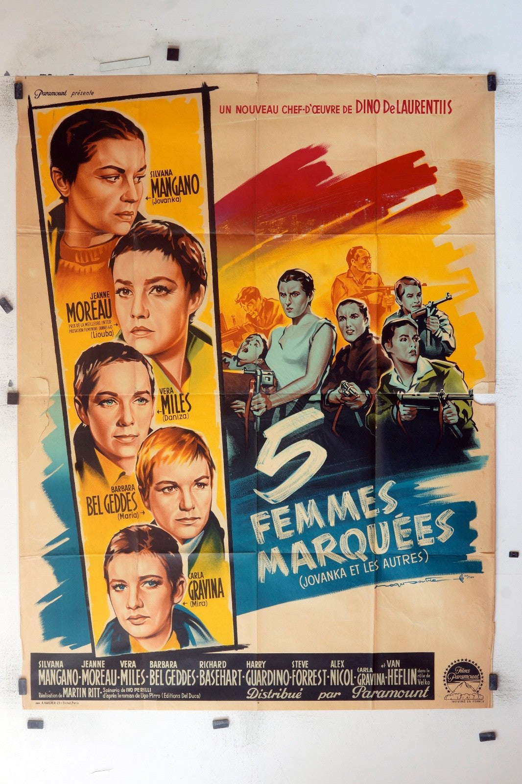 5 FEMMES MARQUÉES JEANNE MOVIE POSTER ORIGINAL (120x160)