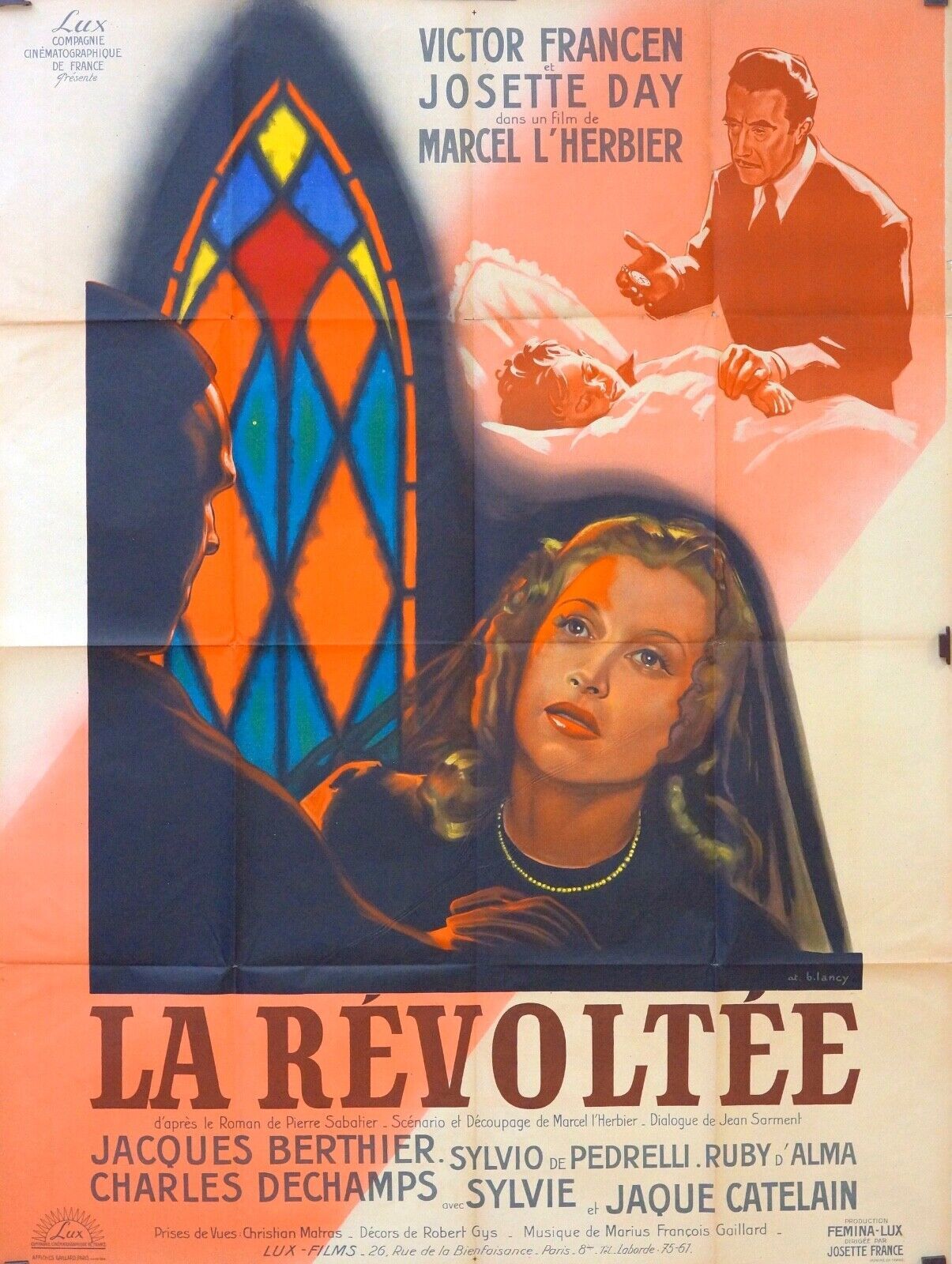 LA RÉVOLTÉE MOVIE POSTER ORIGINAL 120x160 VICTOR FRANCEN