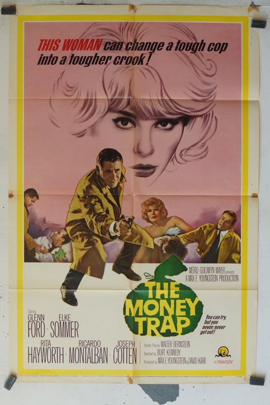 THE MONEY TRAP (1965) 70x100 ORIGINAL MOVIE POSTER GLENN FORD – ELKE SOMMER