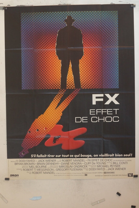 FX EFFET DE CHOC POSTER ORIGINAL 120x160 BRYAN BROWN – BRIAN DENNEHY