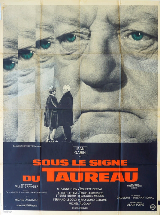 SOUS LE SIGNE DU TAUREAU ORIGINAL MOVIE POSTER 120x160 JEAN GABIN