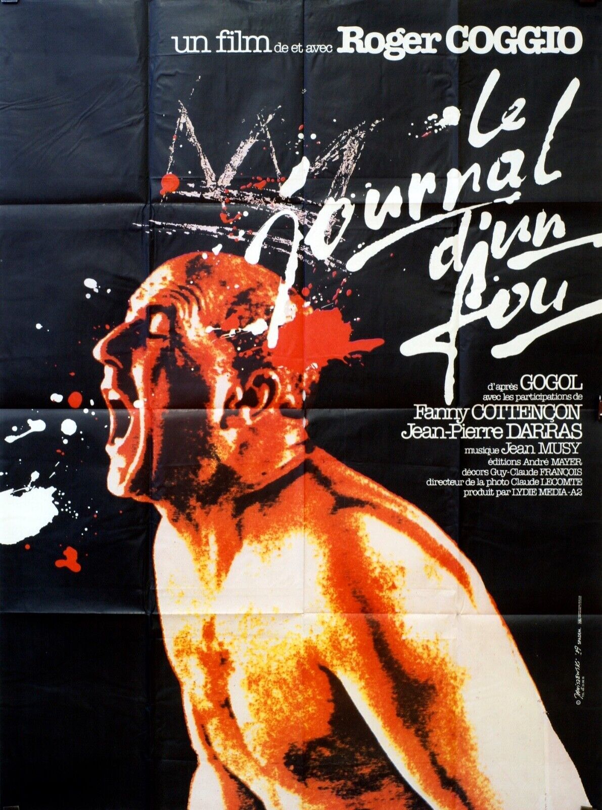 LE JOURNAL D’UN FOU MOVIE POSTER ORIGINAL 120x160 ROGER COGGID