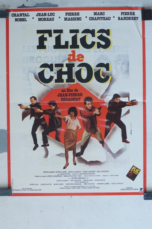FLICS DE CHOC ORIGINAL 40x60 CHANTAL NOBEL – JEAN-LUC MOREAU