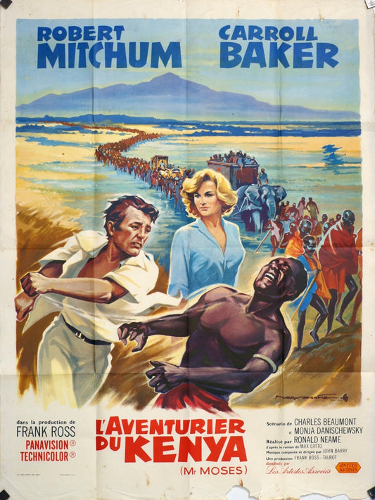 L’AVENTURIER DU KENYA ROBERT MITCHUM MOVIE POSTER ORIGINAL 120x160