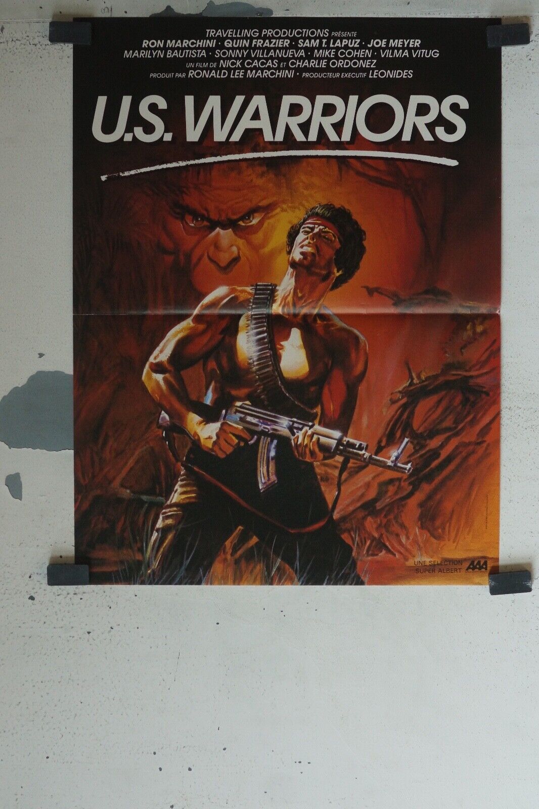 US WARRIORS POSTER ORIGINAL (40X60) RON MARCHINI