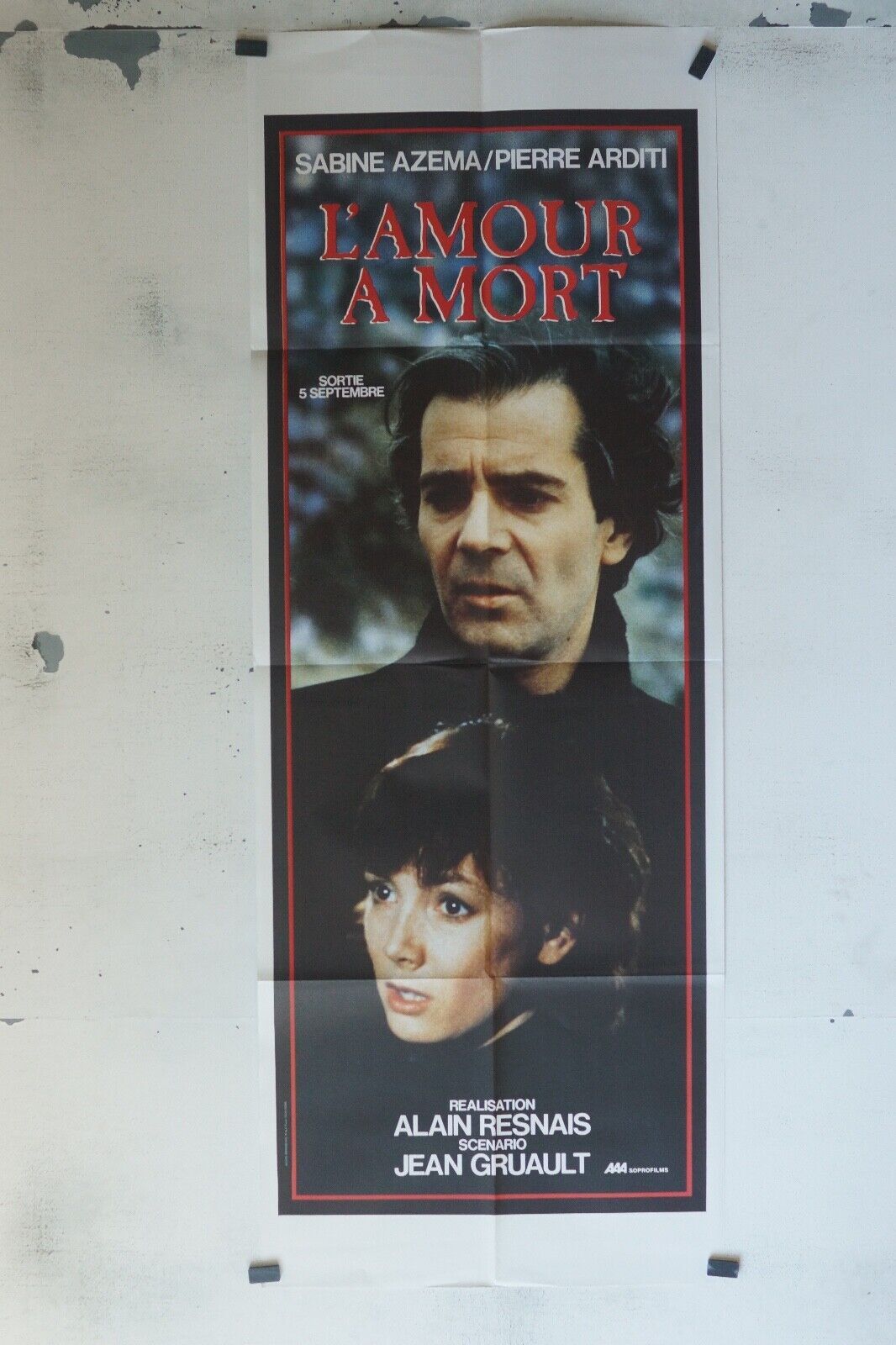L’AMOUR A MORT ORIGINAL POSTER (60X160) SABINE AZEMA
