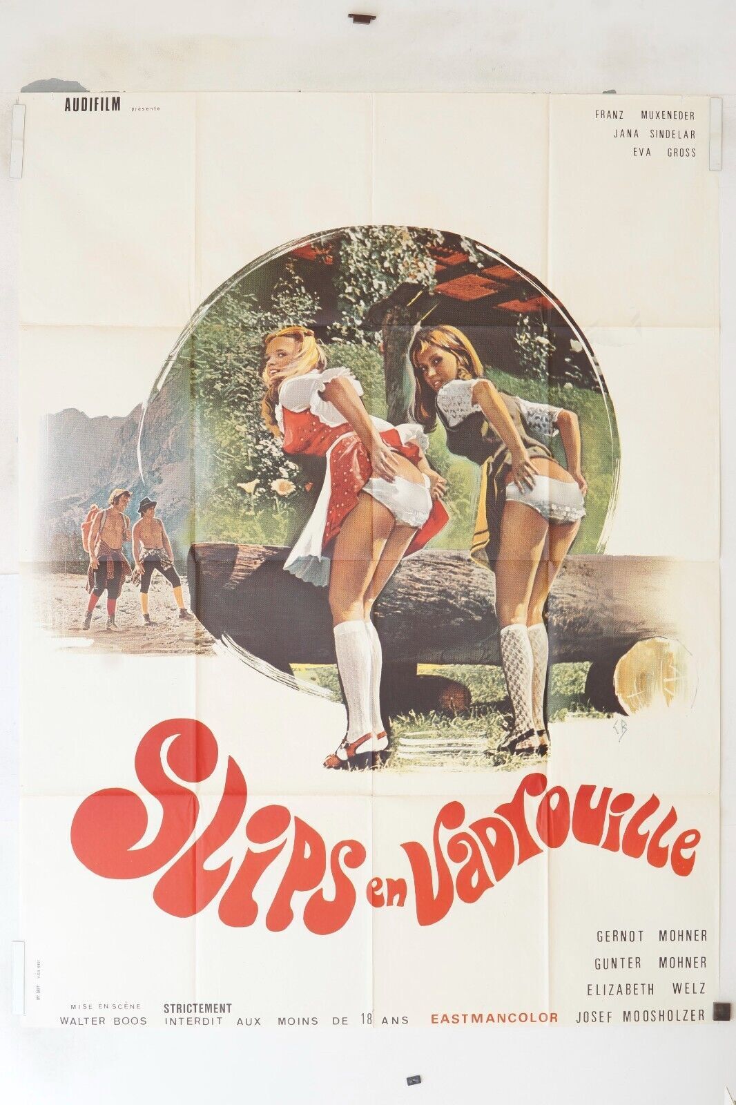 SLIPS EN VADROUILLE, MOVIE POSTER ORIGINAL 120x160, GERNOT MOHNER
