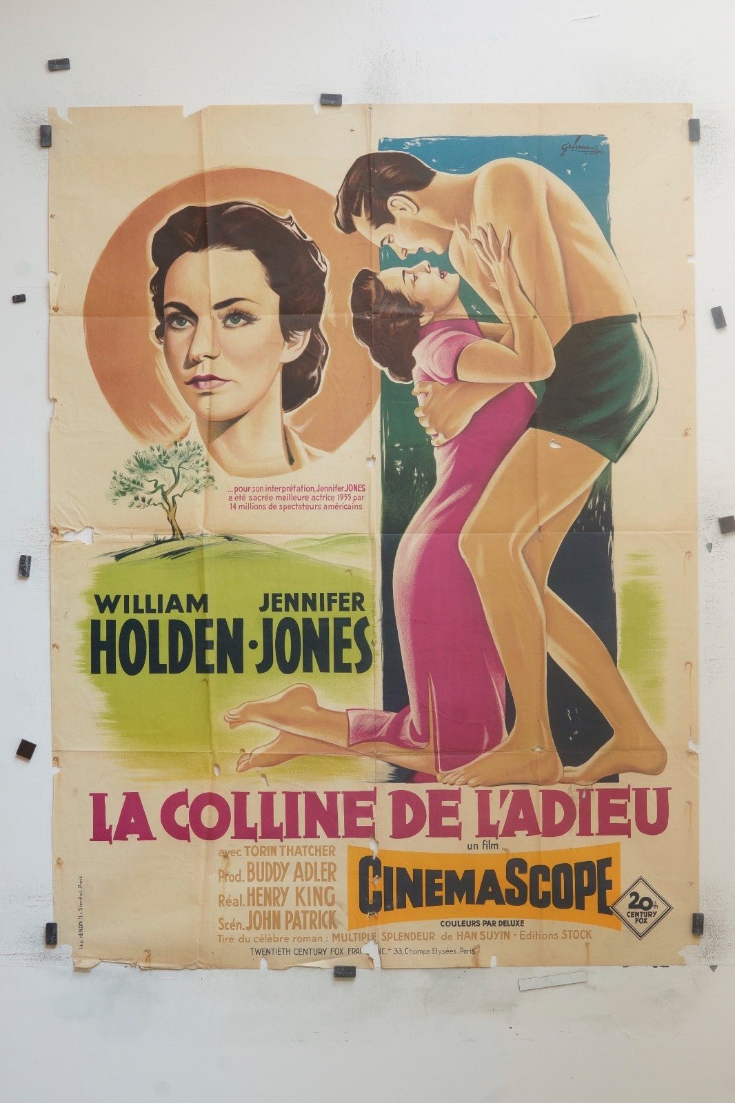 LA COLLINE DE L’ADIEU  WILLIAM HOLDEN MOVIE POSTER ORIGINAL 120x160