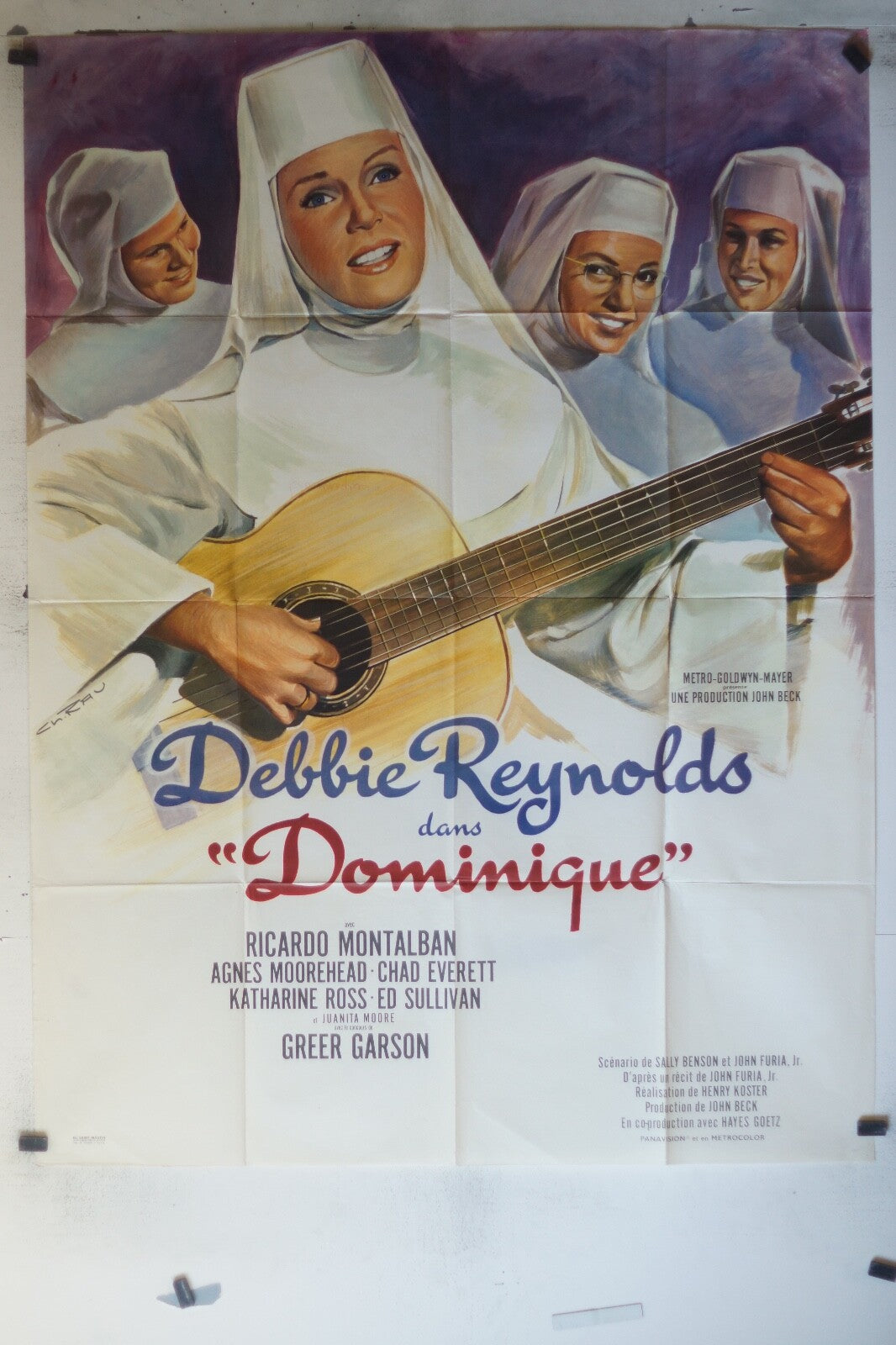 DOMINIQUE MOVIE POSTER ORIGINAL 120x160, Ricardo Montalban , Greer Garson