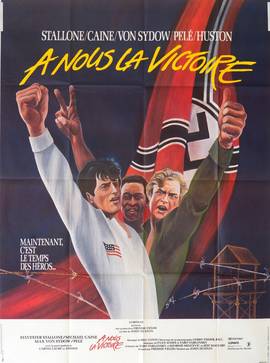 A NOUS LA VICTOIRE  SYLVESTER STALLONE MOVIE POSTER ORIGINAL 120x160