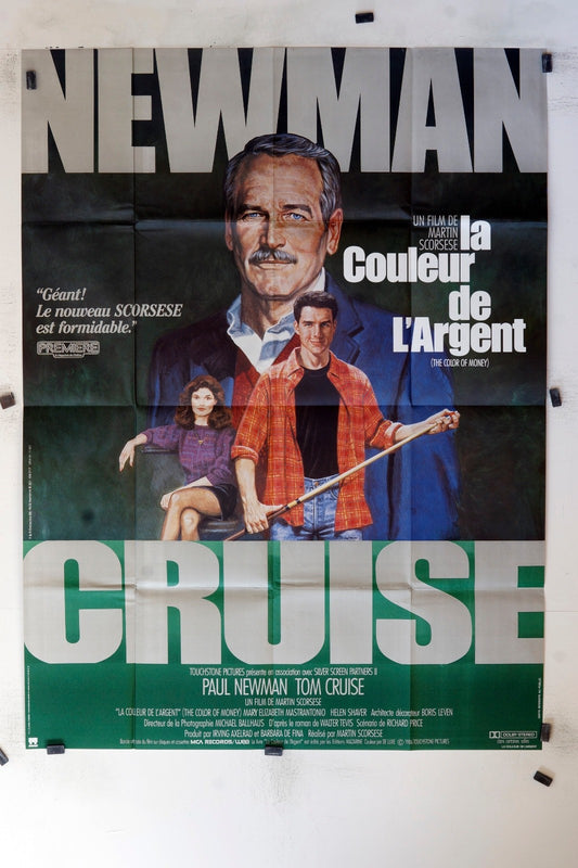 LA COULEUR DE L’ARGENT PAUL NEWMAN POSTER ORIGINAL 120x160