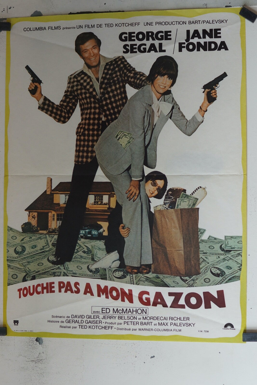 TOUCHE PAS A MON GAZON POSTER ORIGINAL (57X79) George Segal , Jane Fonda