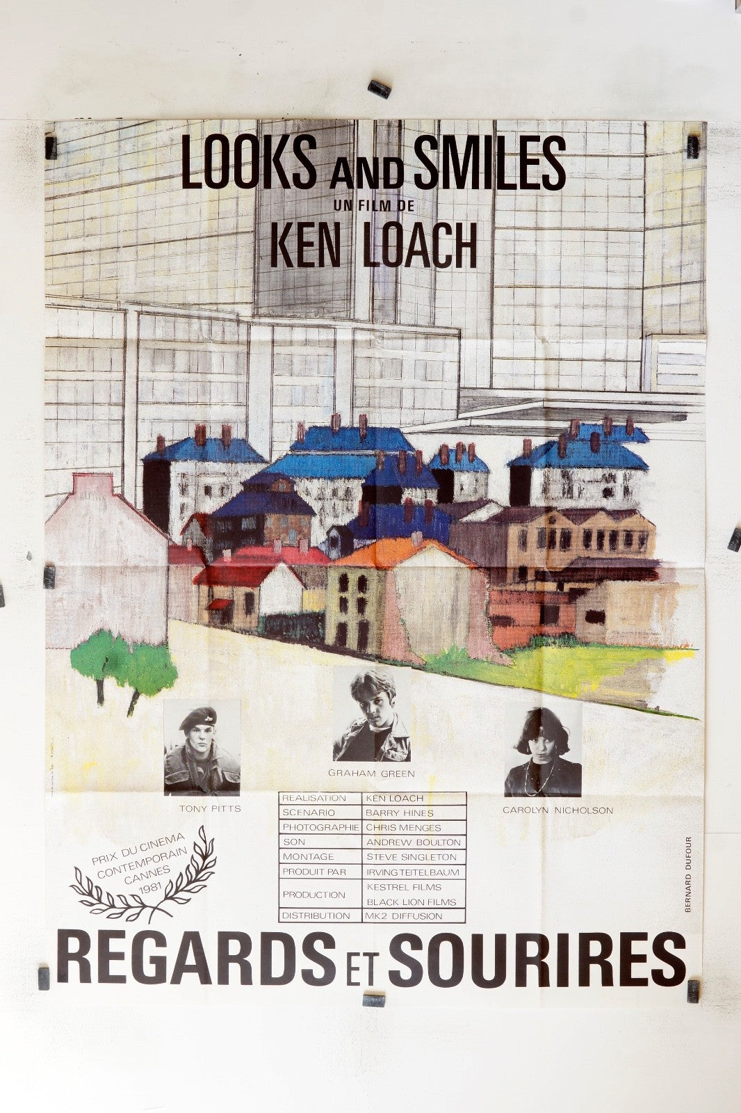 REGARDS ET SOURIRES KEN LOACH MOVIE POSTER ORIGINAL 120x160