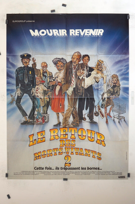 LE RETOUR DES MORTS-VIVANTS 2 MOVIE POSTER ORIGINAL 120x160
