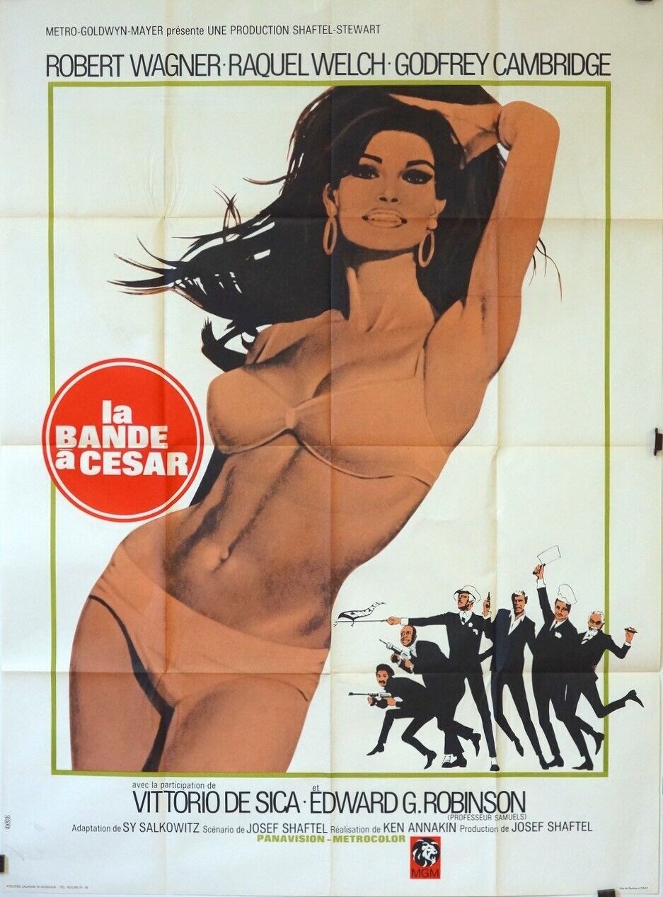 LA BANDE À CÉSAR MOVIE POSTER ORIGINAL 120x160 RAQUEL WELCH
