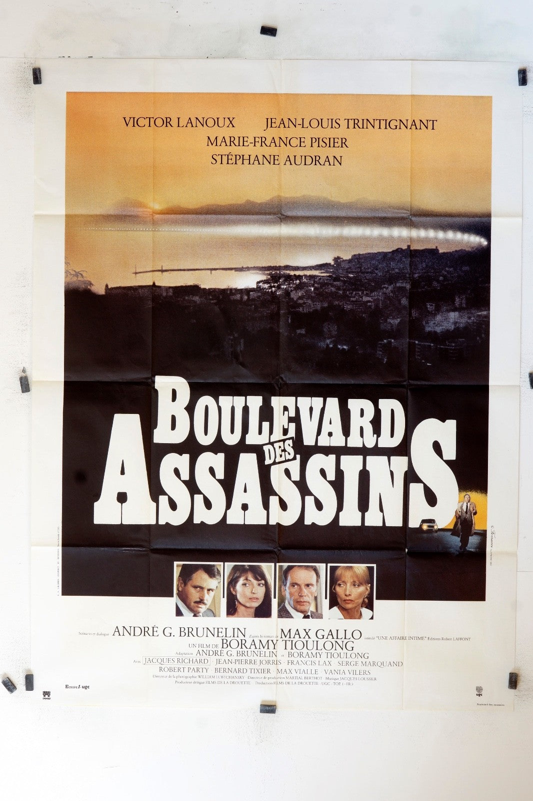 BOULEVARD DES ASSASSINS VICTOR LANOUX MOVIE POSTER ORIGINAL 120X160