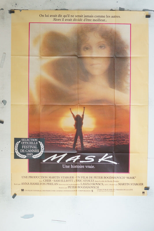 MASK MOVIE POSTER ORIGINAL 120x160 CHER, SAM ELLIOTT