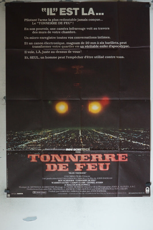 TONNERRE DE FEU POSTER ORIGINAL 120x160 TARIK AKAN