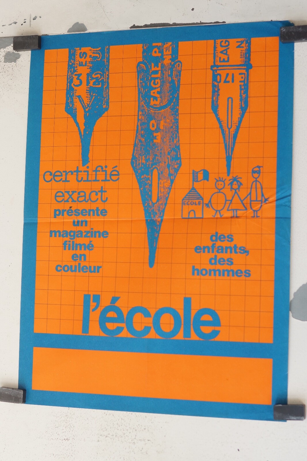 CERTIFIÉ EXACT « L’ÉCOLE » , (40X60) ORIGINAL POSTER