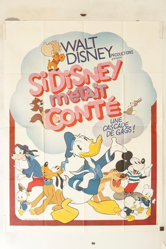 SI DISNEY M’ÉTAIT CONTÉ ORIGINAL MOVIE POSTER 120x160 WALT DISNEY