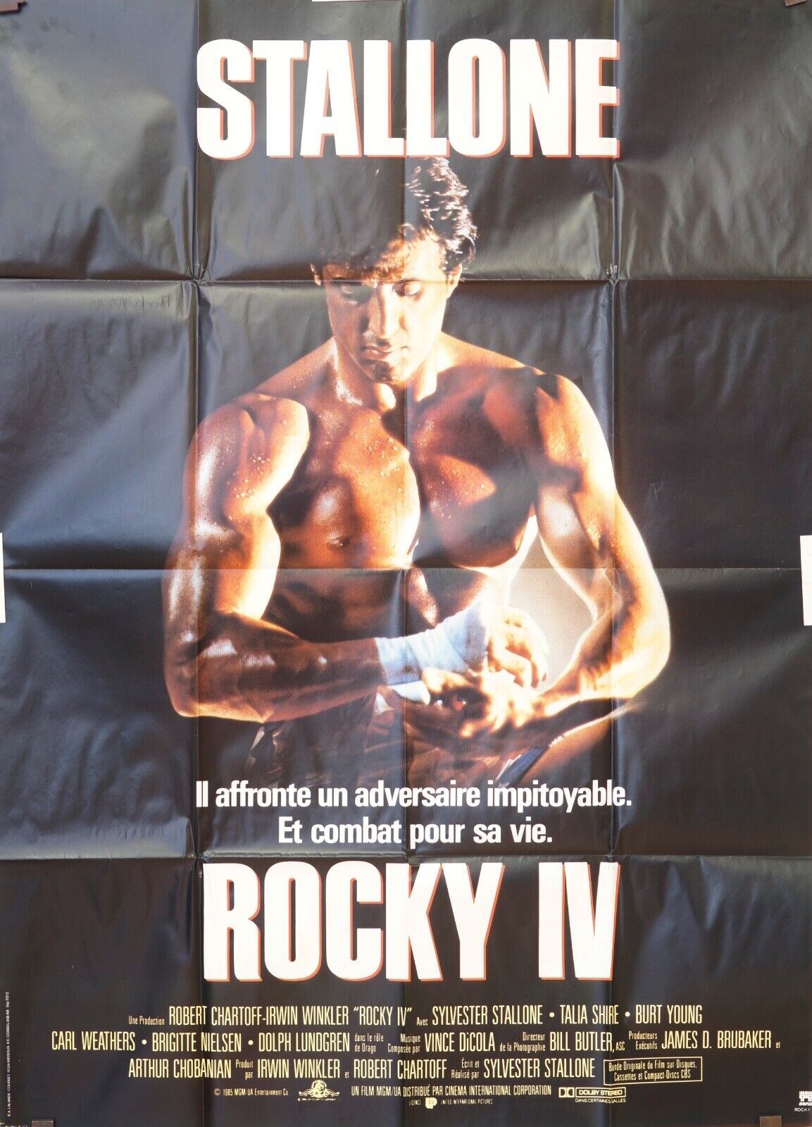 ROCKY IV MOVIE POSTER ORIGINAL (120X160)  STALLONE