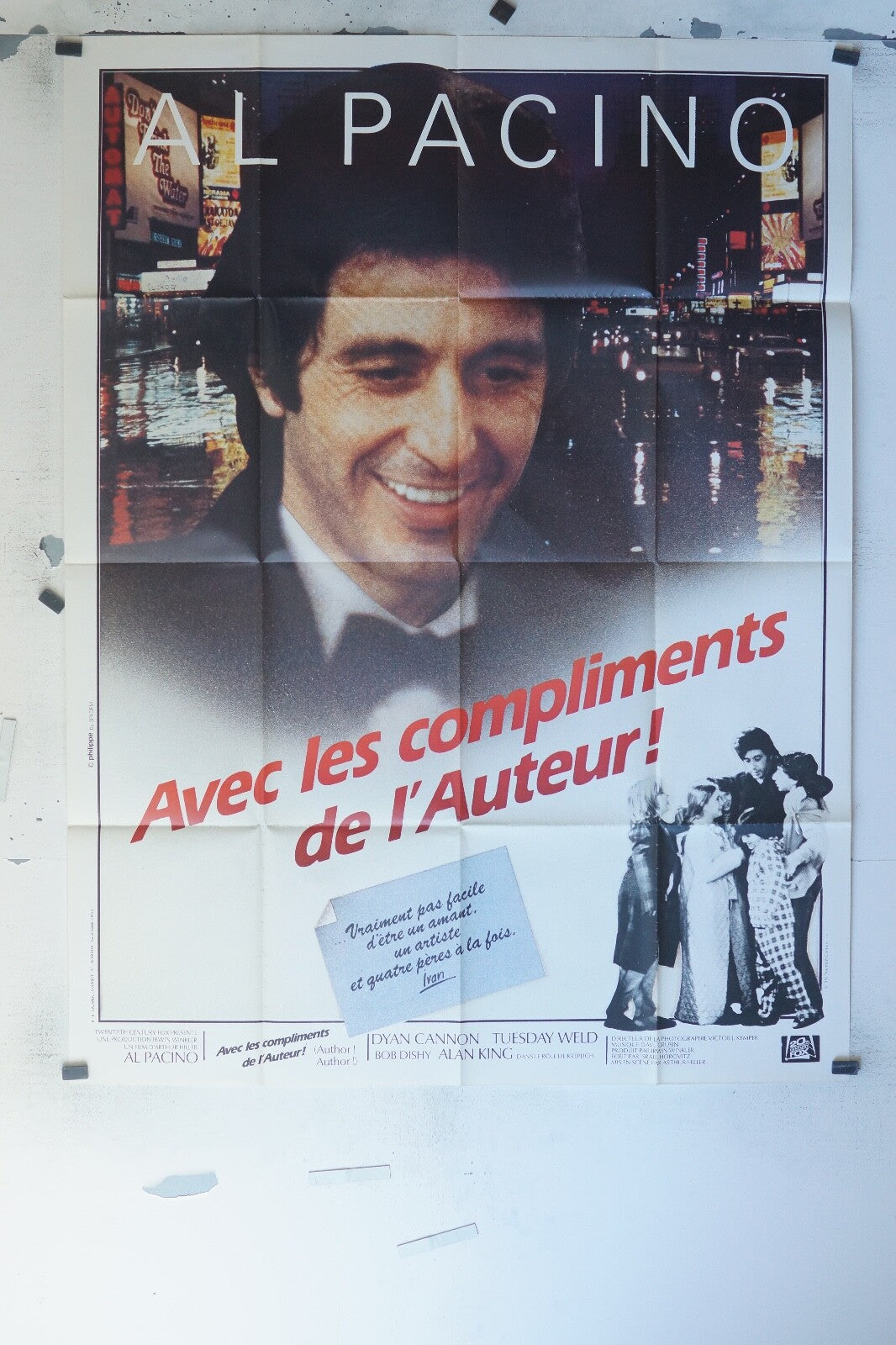 AVEC LES COMPLIMENTS DE L’AUTEUR MOVIE POSTER ORIGINAL 120x160 AL PACINO